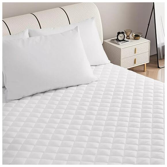 Serwall Quilted Fitted King Mattress Pad Pillow Top Mattress Cover Cooling - Picture 2 of 6